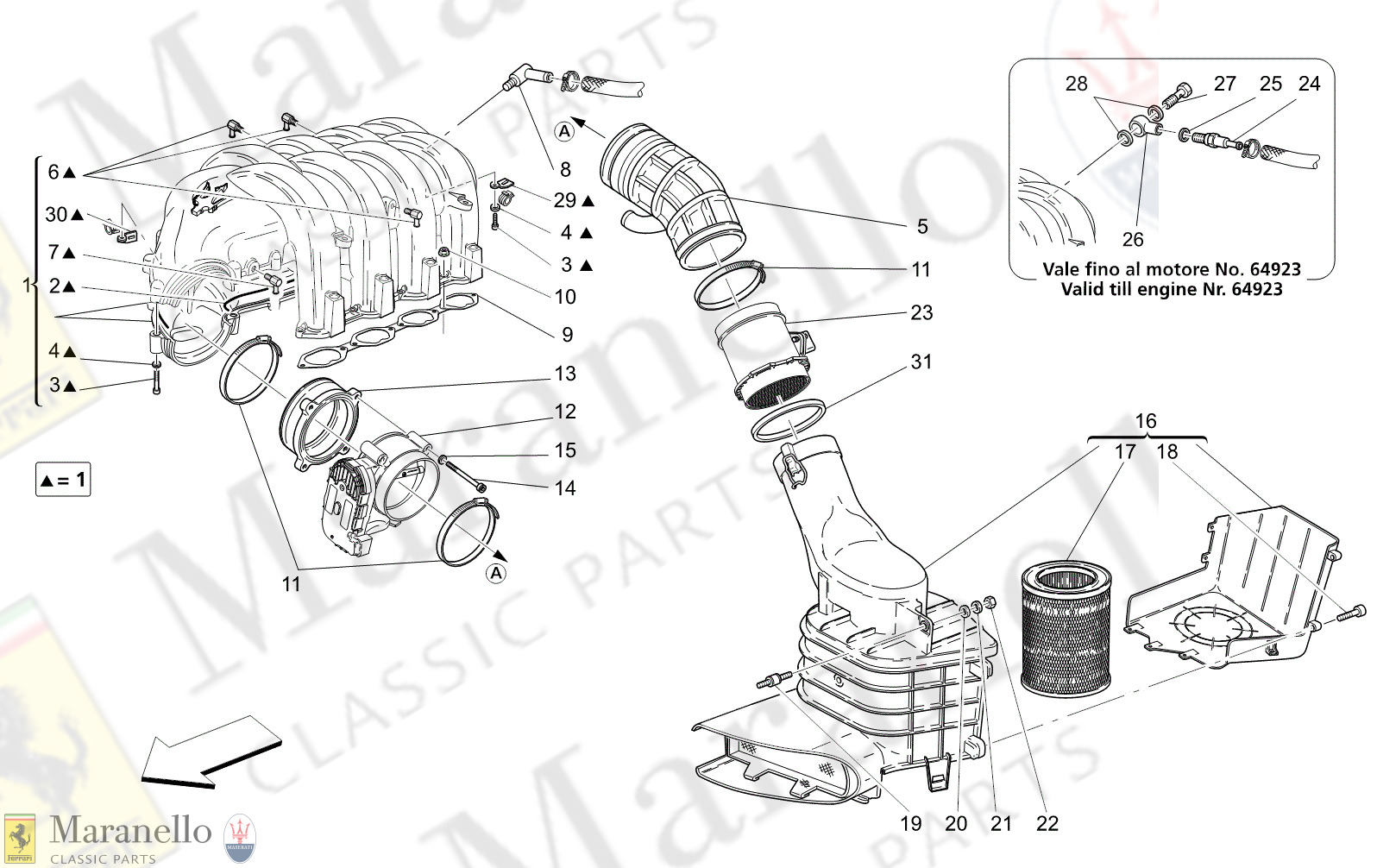 M1.40 - 11 - M140 - 11 Intake Manifold And Throttle Body