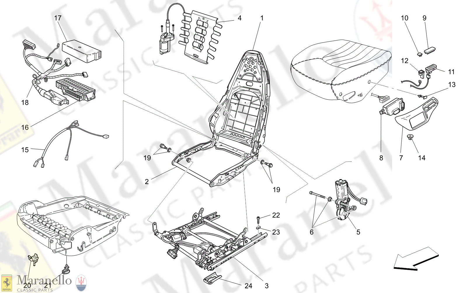 C9.41 - 11 - C941 - 11 Front Seats: Mechanics And Electronics