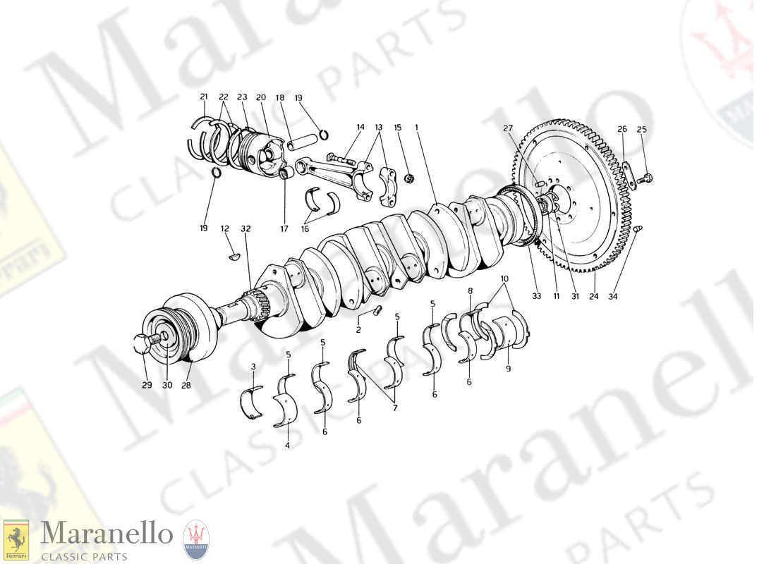 002 - Crankshaft - Connecting Rods And Pistons