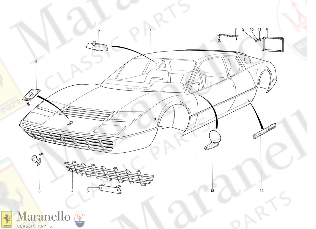 101 - Body Shell And Mouldings