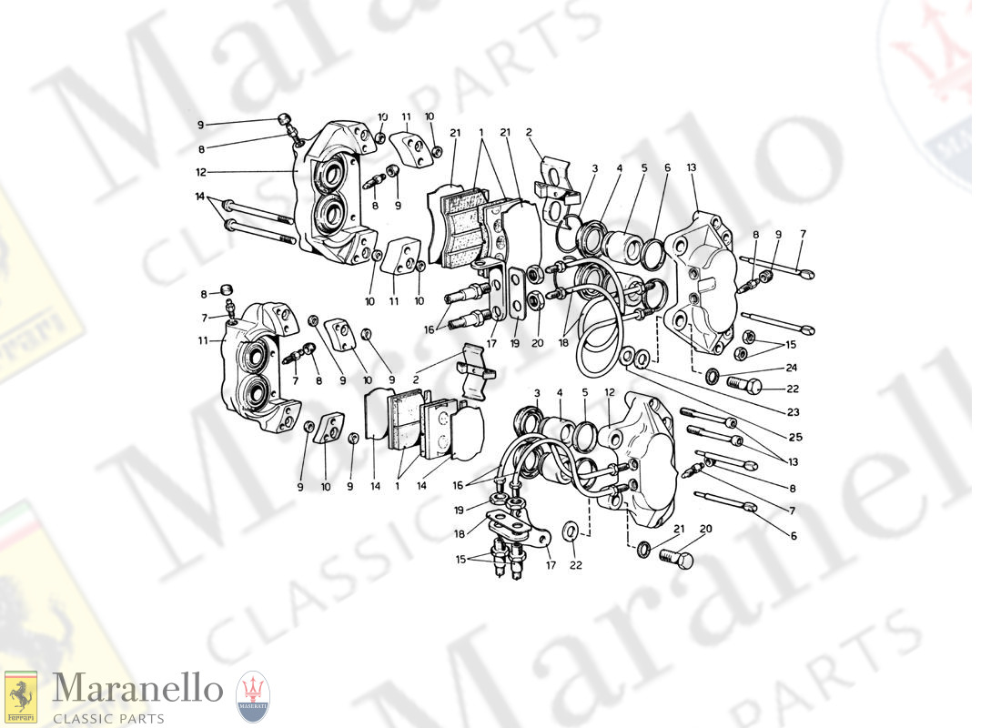 027 - Calipers For Front And Rear Brakes