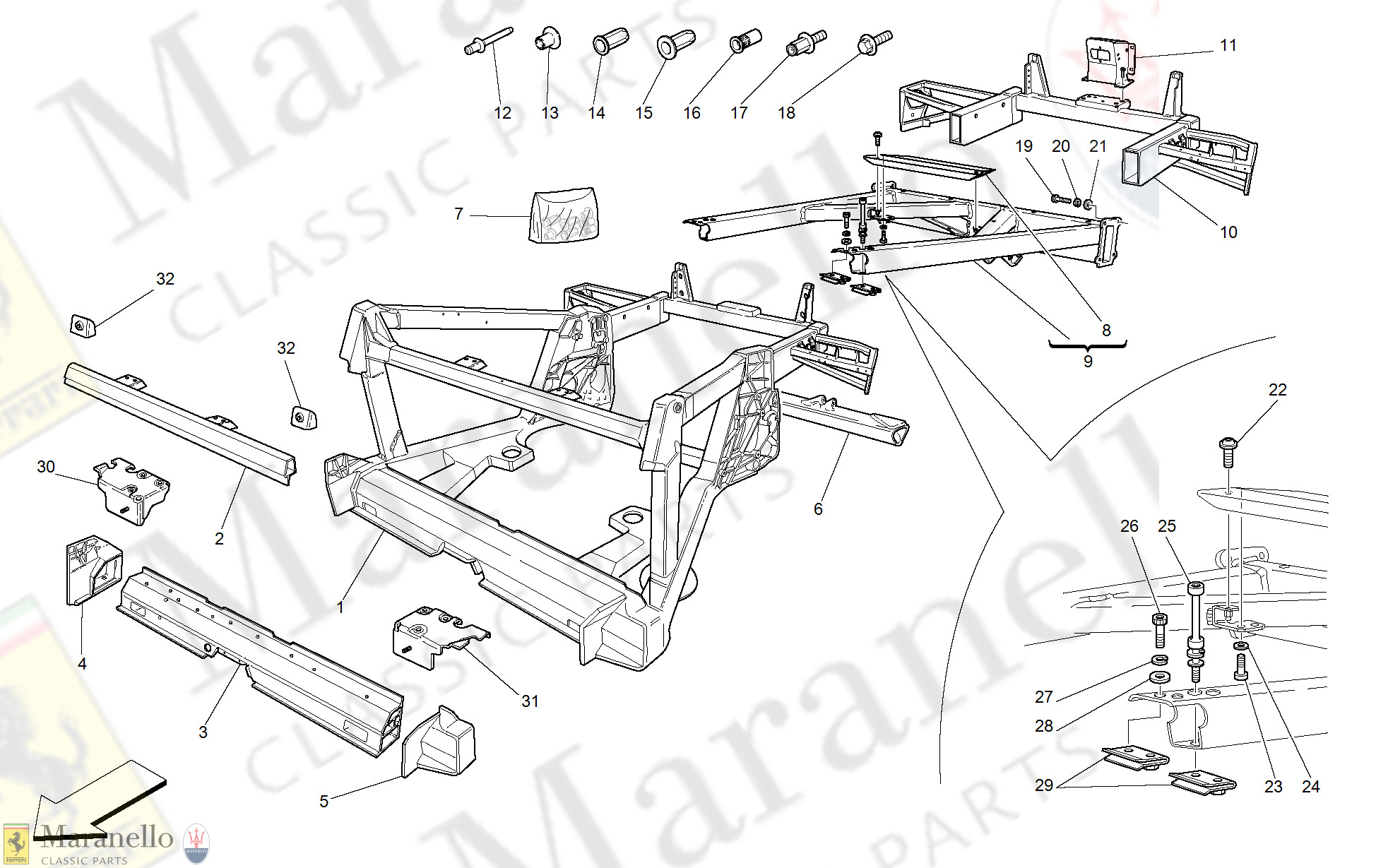 104 - Frame - Rear Elements Structures And Plates