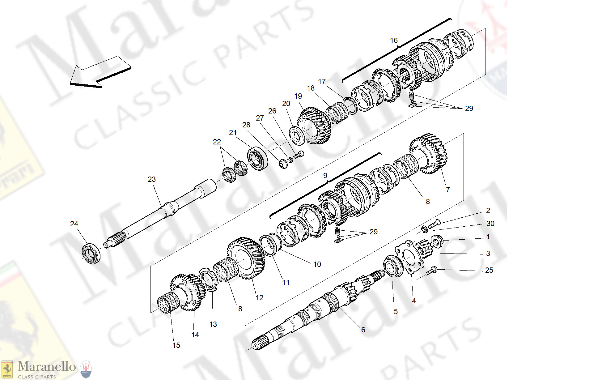 032 - Main Shaft Gears