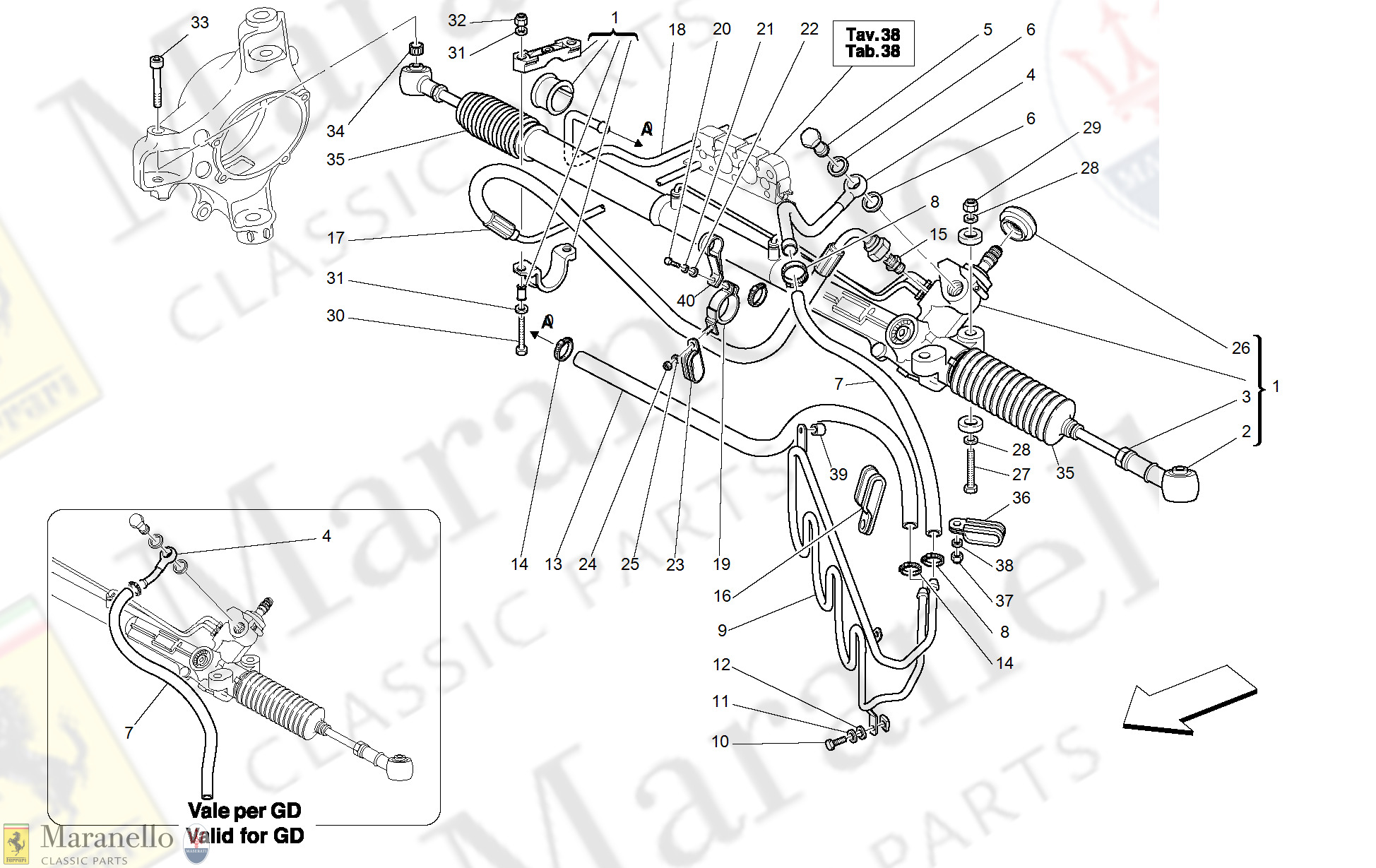 043 - Hydraulic Steering Box And Serpentine