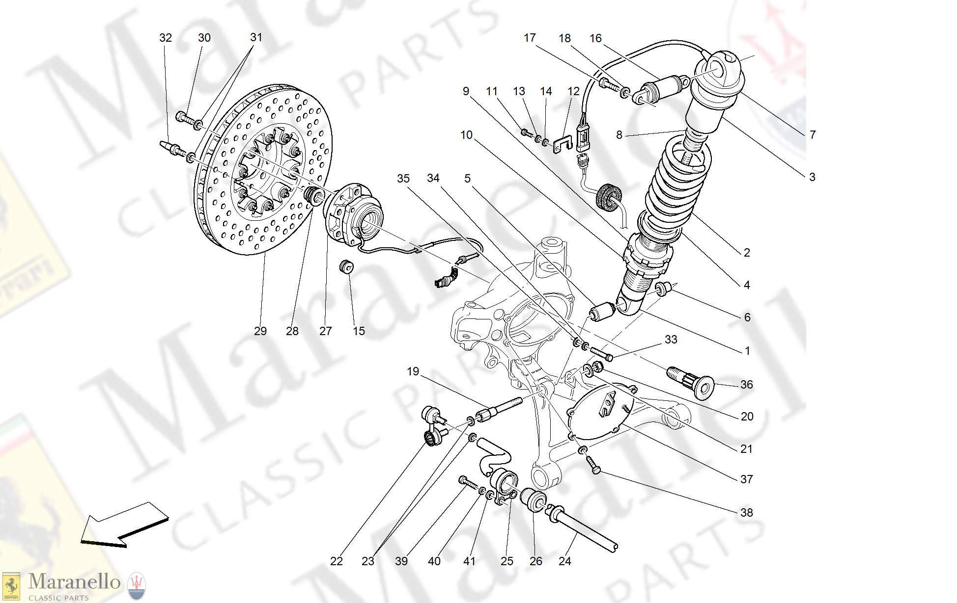 046 - Front Suspension - Shock Absorber And Brake Disc