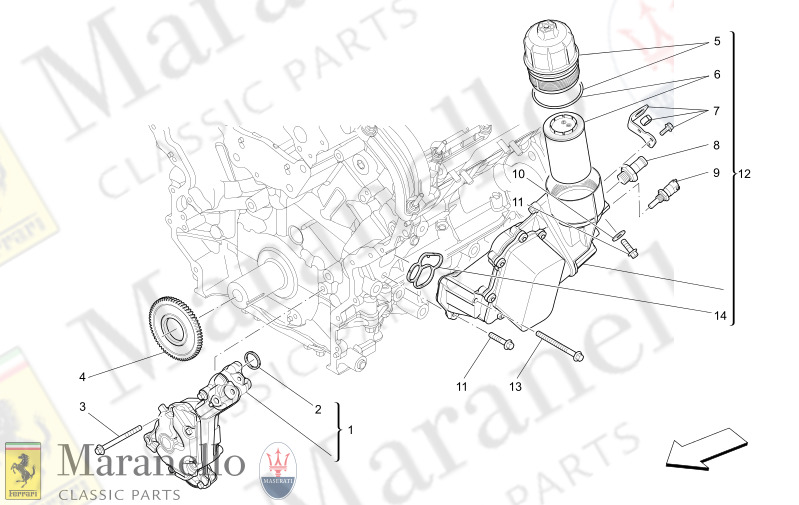 01.61 - 4 LUBRICATION SYSTEM PUMP AND FILTER