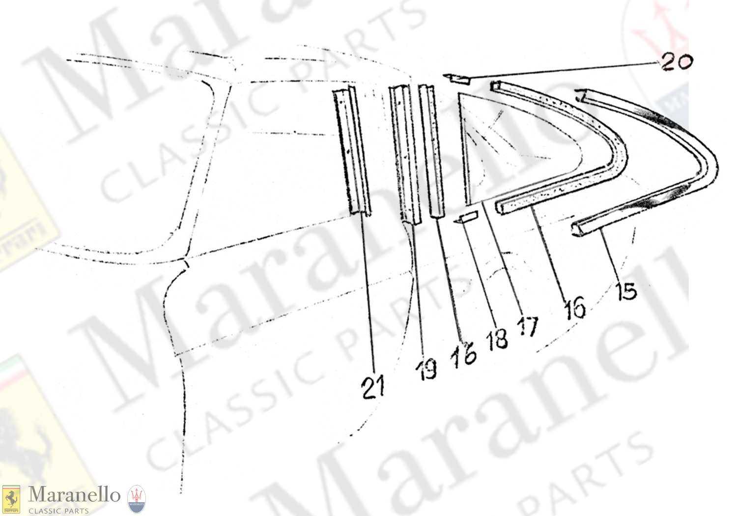 214 - Rear Side Window Components