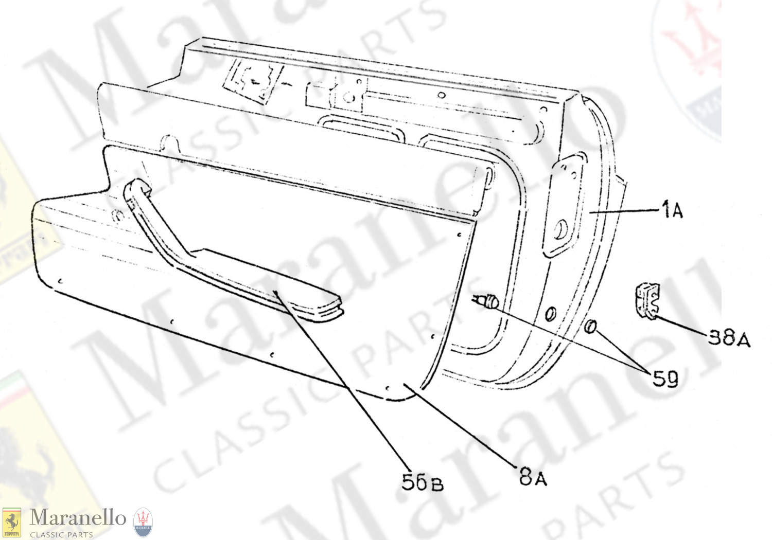 207 - Door Frame & Components 365GTC