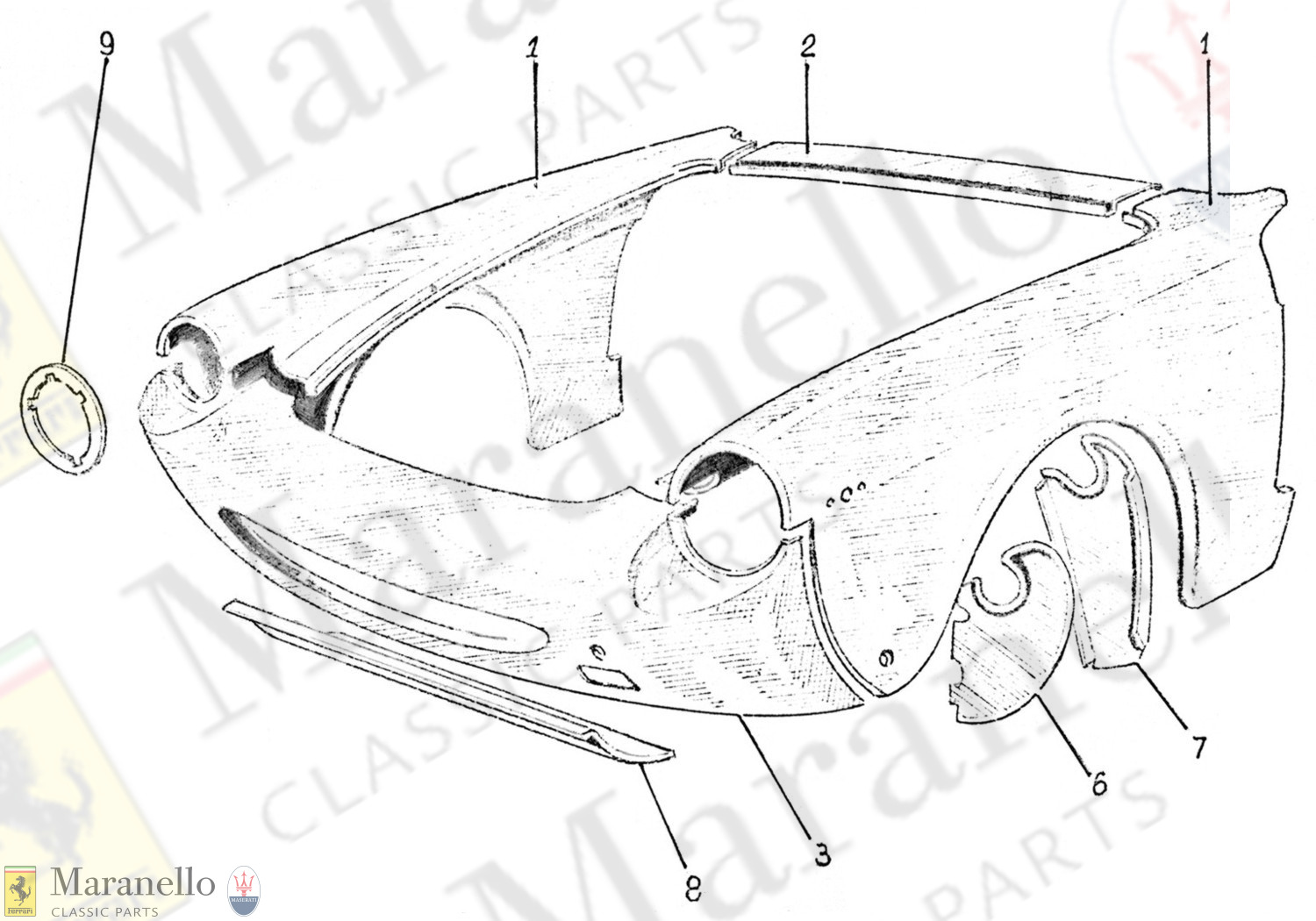 203 - Front Body Panels 365GTC