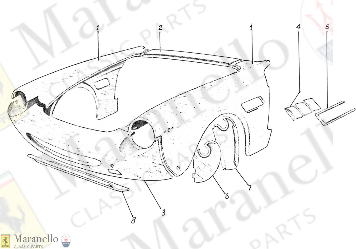 203 - Front Body Panels 330GTC