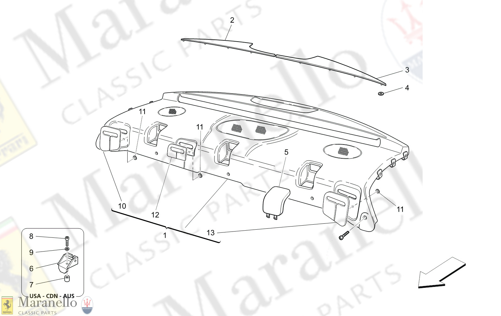 09.46 - 12 - 0946 - 12 Rear Parcel Shelf