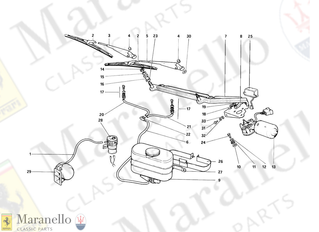 117 - Windshield Wiper, Washer And Horn