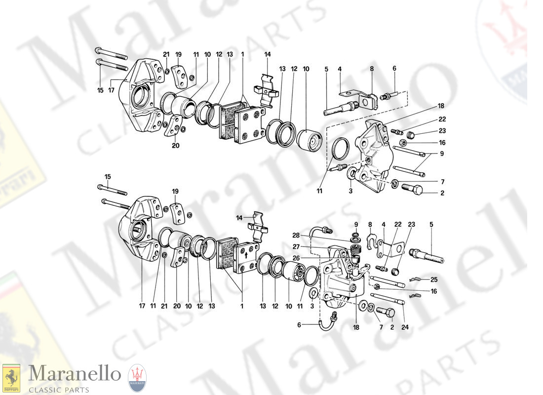 028 - Calipers For Front And Rear Brakes