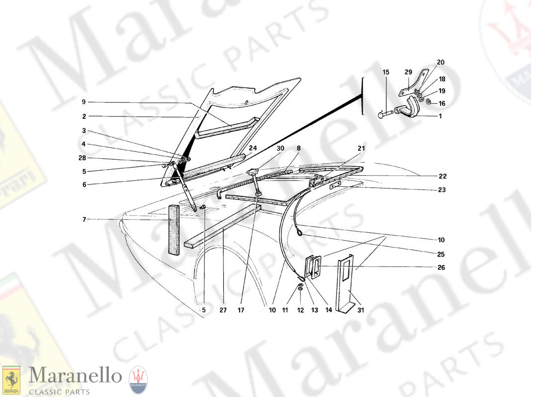 105 - Front Compartment Lid