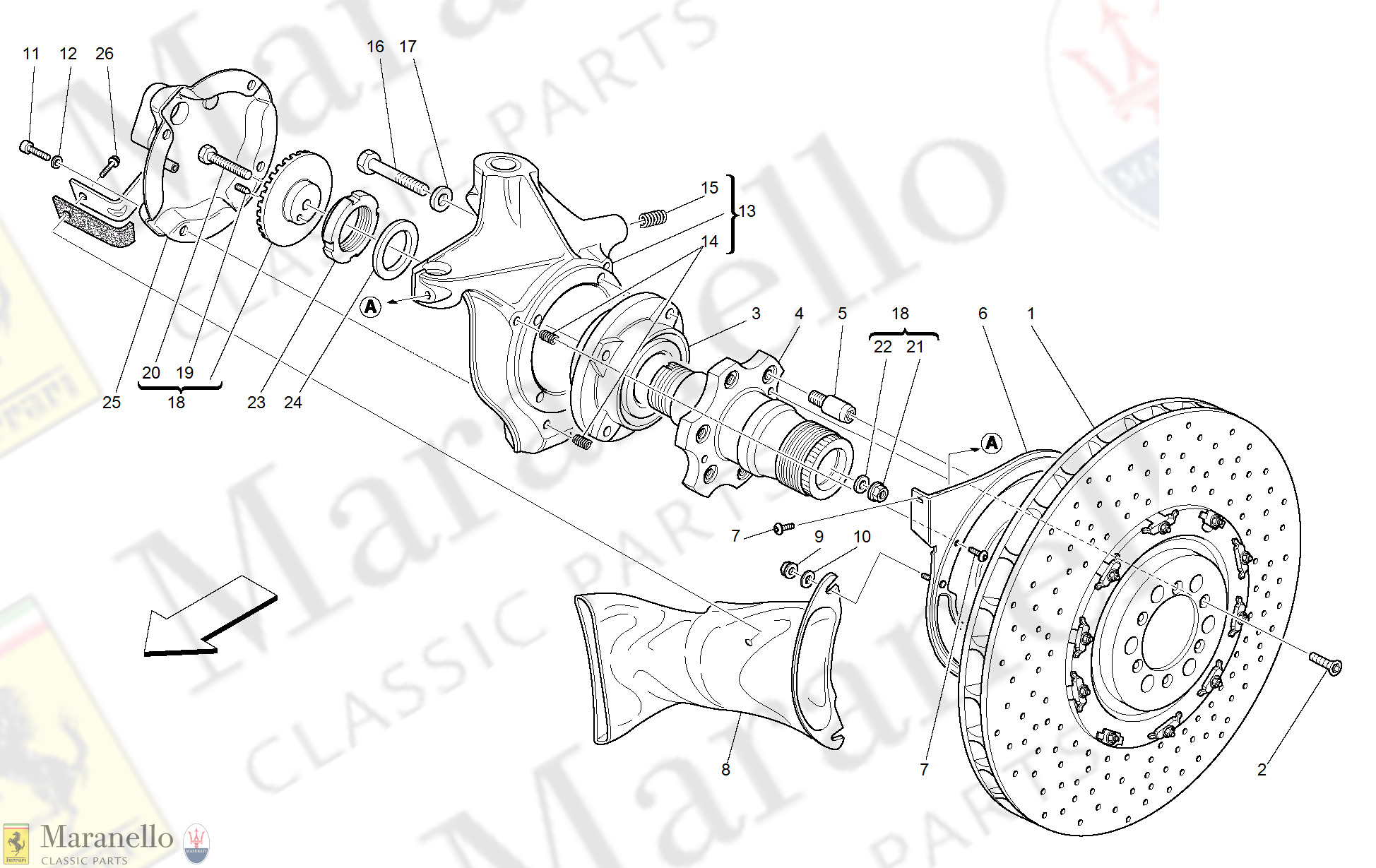 039 - Front Brake Disc And Steering Knuckle