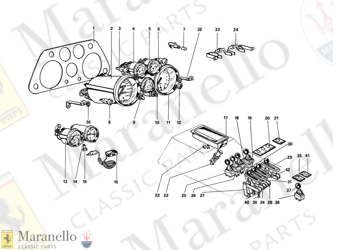 165 - Instruments And Accessories (Variants For RHD - Aus Versions)